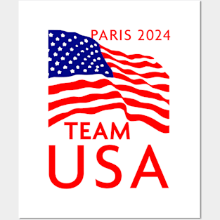 Team USA Paris 2024 Posters and Art